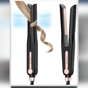 Cool Air Styler 48 Watts Professional Black Hair Straightener NIB